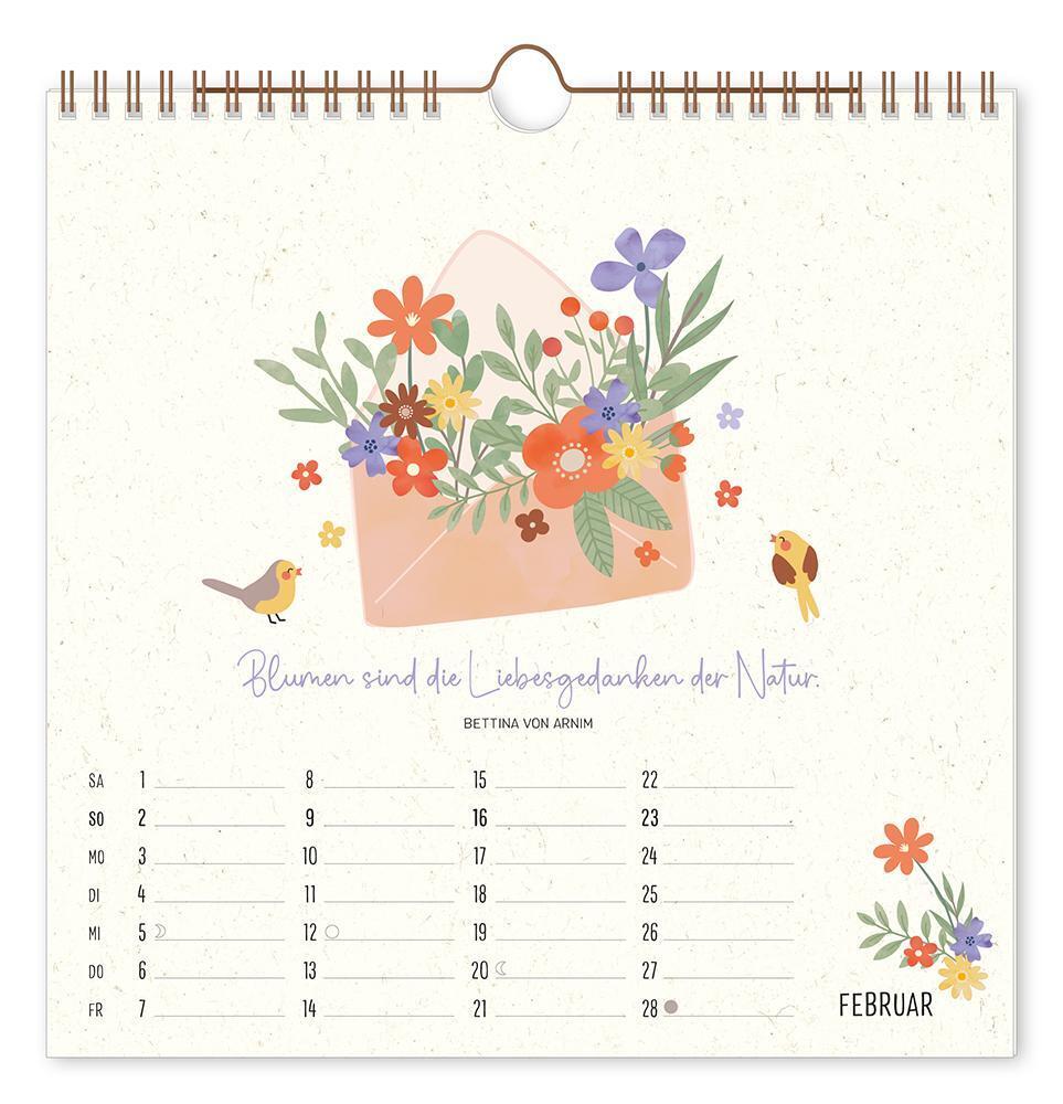 Bild: 9783986361242 | Wandkalender quadratisch 2025 Bee happy | Wandkalender | Original