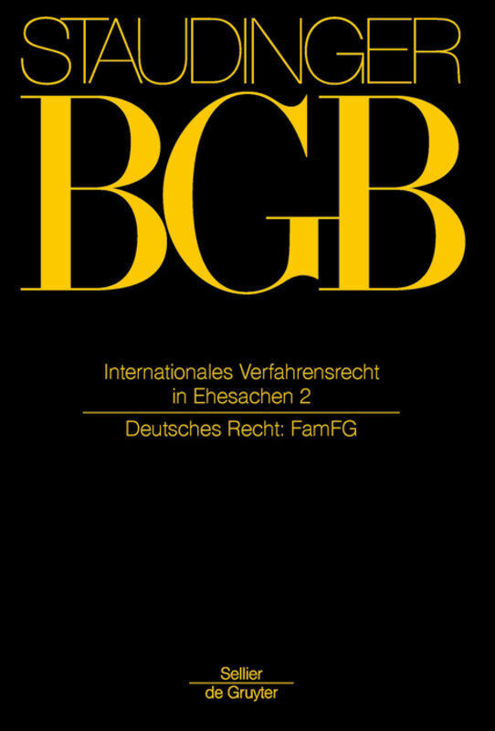 Cover: 9783805911948 | J. von Staudingers Kommentar zum Bürgerlichen Gesetzbuch mit...