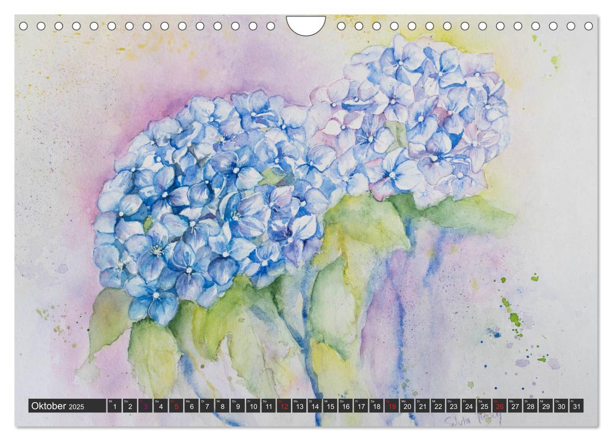 Bild: 9783435312764 | Blumenbilder in Aquarell (Wandkalender 2025 DIN A4 quer), CALVENDO...