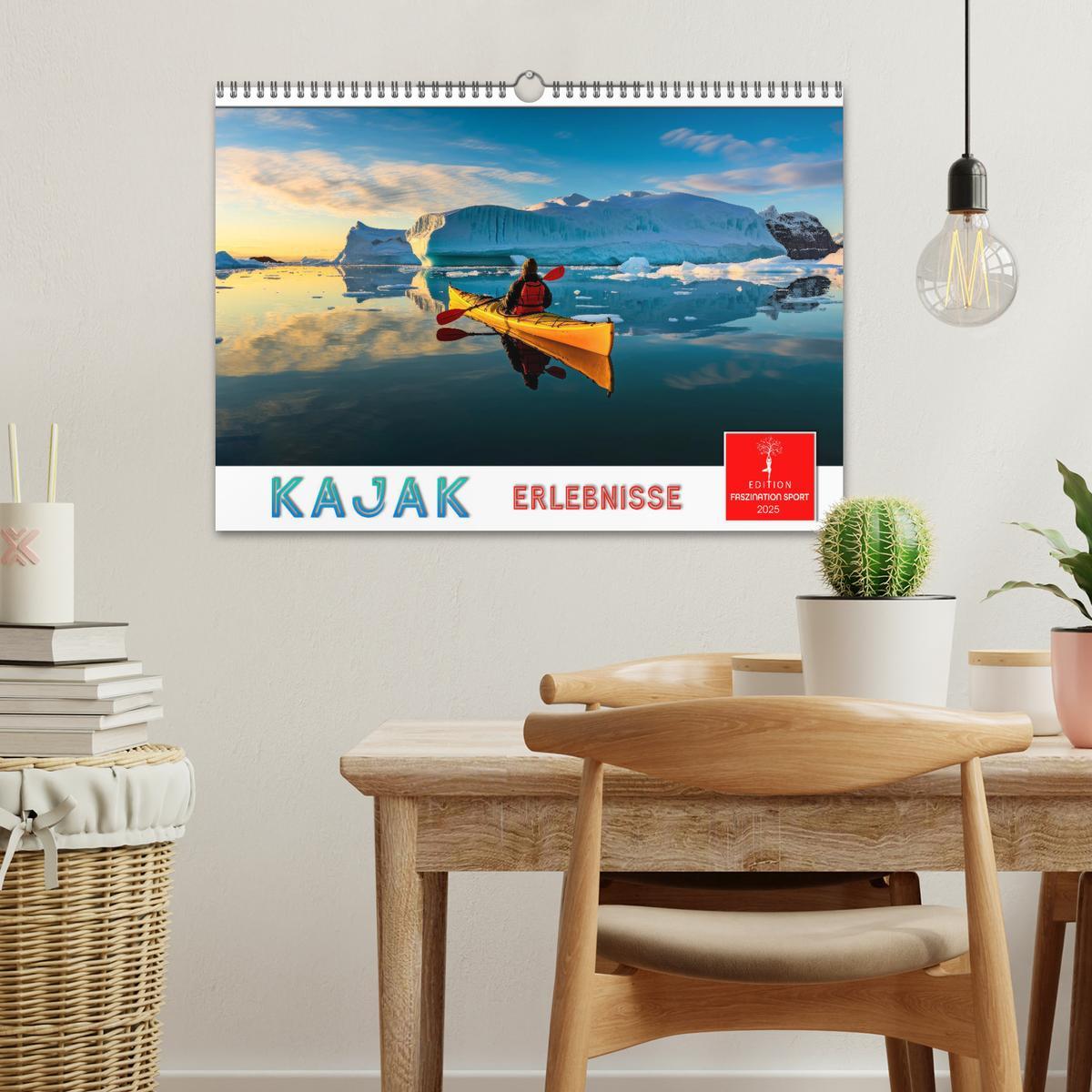 Bild: 9783457140109 | Kajak Erlebnisse (Wandkalender 2025 DIN A3 quer), CALVENDO...