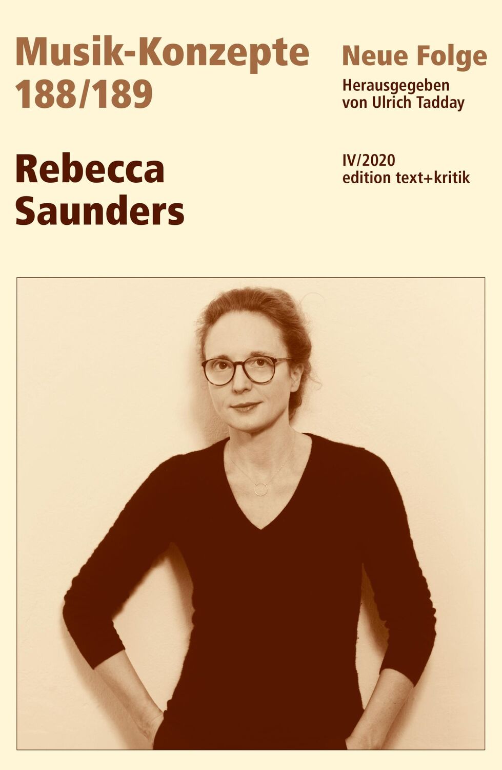 Cover: 9783869168333 | Rebecca Saunders | Ulrich Tadday | Taschenbuch | Musik-Konzepte | 2020