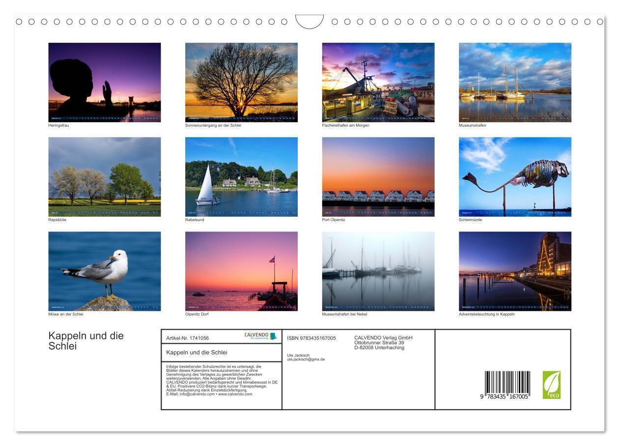 Bild: 9783435167005 | Kappeln und die Schlei (Wandkalender 2025 DIN A3 quer), CALVENDO...