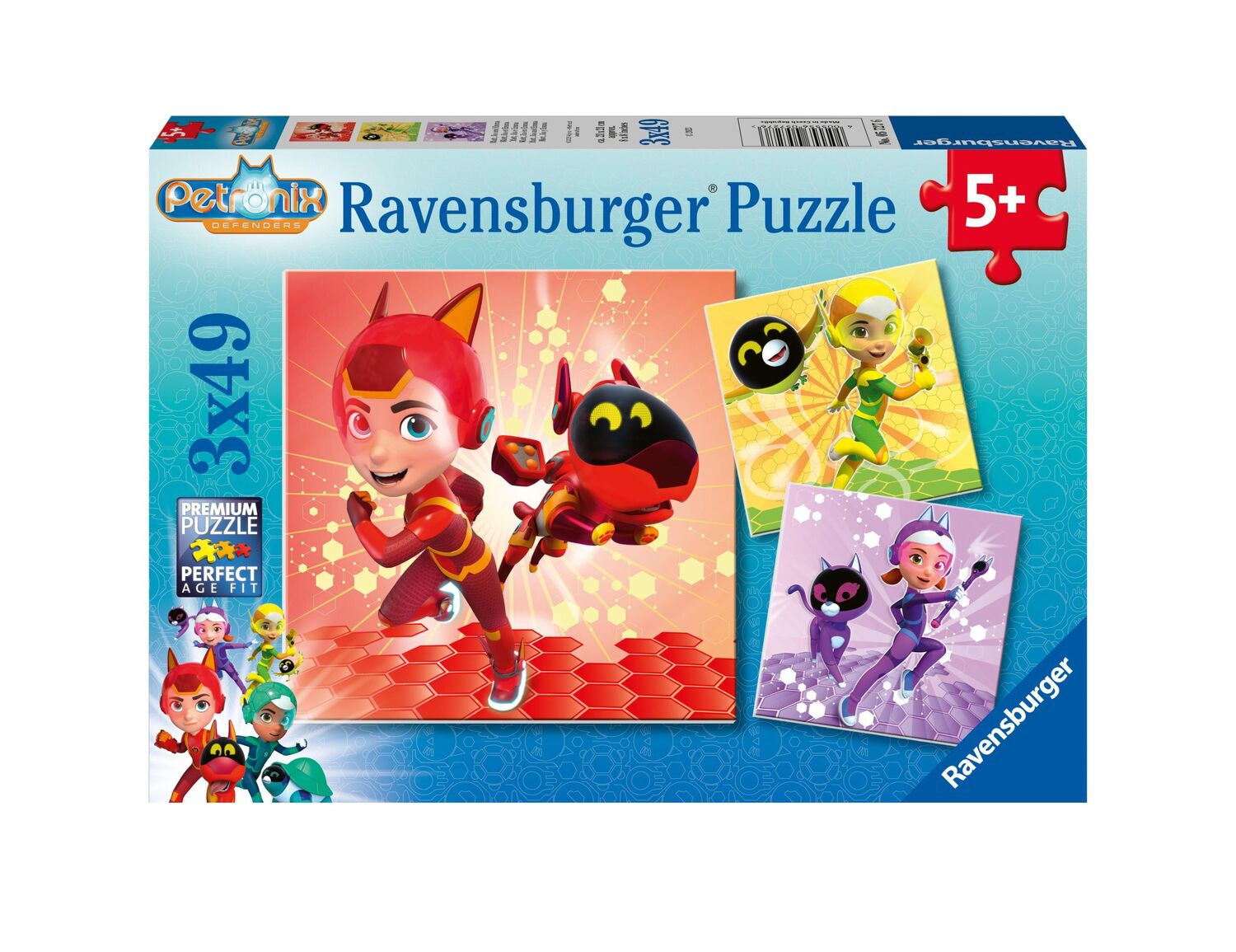 Cover: 4005556057276 | Ravensburger Kinderpuzzle 05727 - Matt, Jia und Emma - 3x49 Teile...