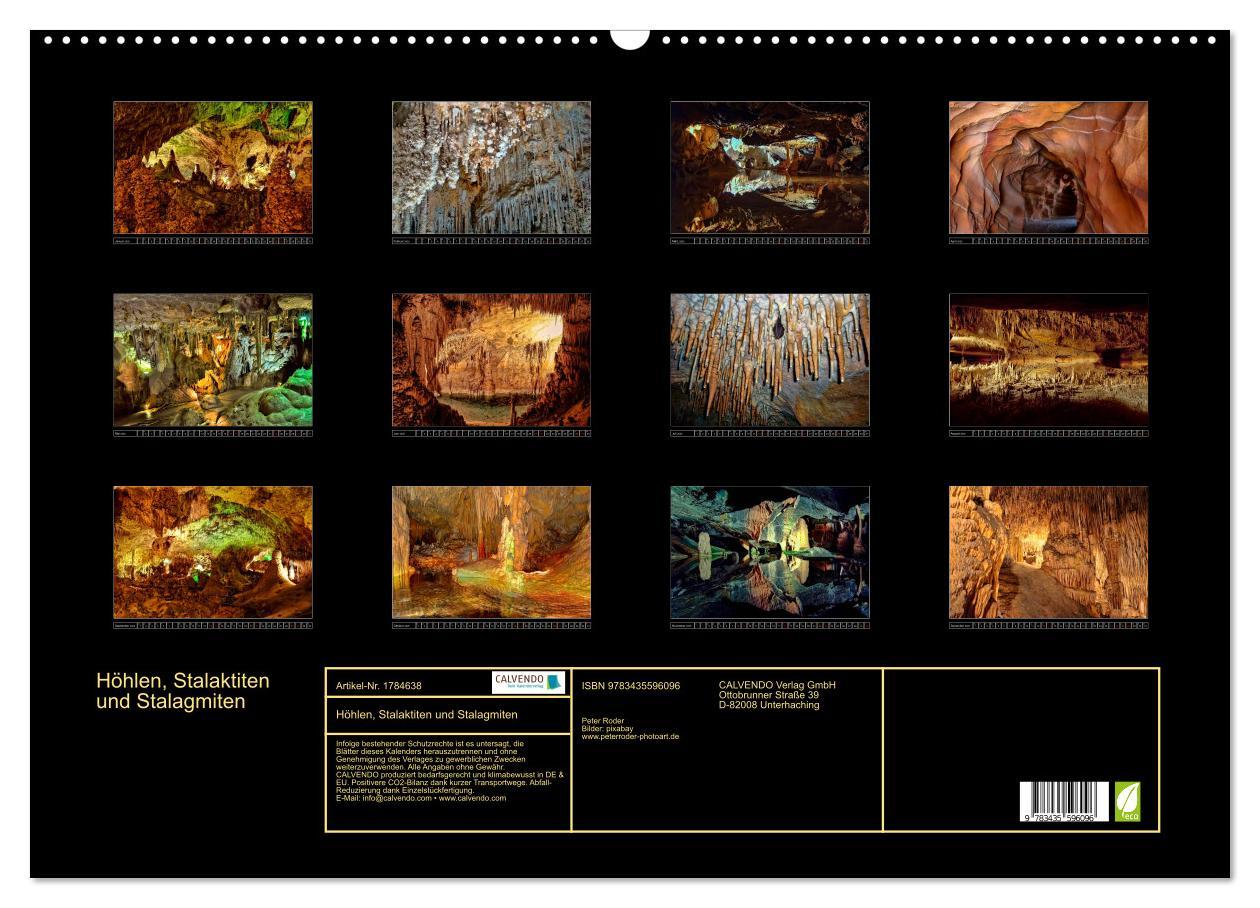 Bild: 9783435596096 | Höhlen, Stalaktiten und Stalagmiten (Wandkalender 2025 DIN A2...