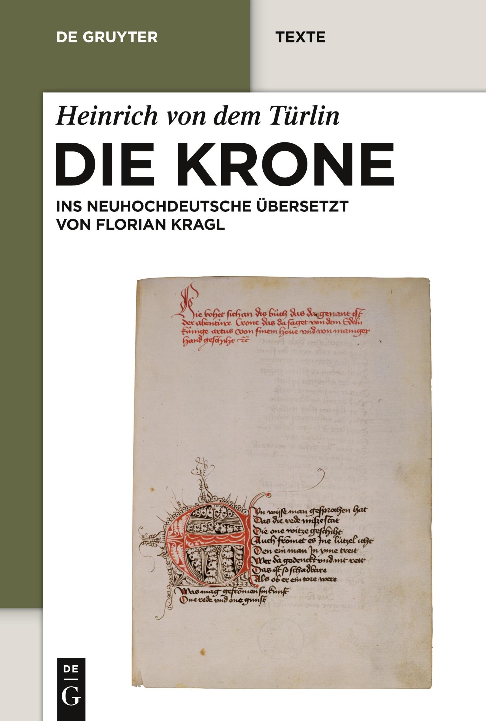 Cover: 9783110205459 | Die Krone | Heinrich von dem Türlin | Taschenbuch | X | Deutsch | 2012