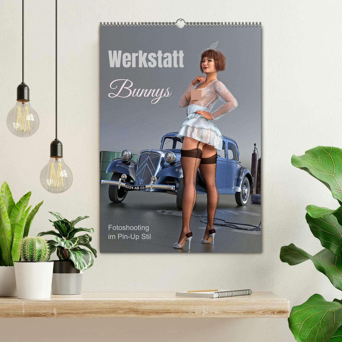 Bild: 9783457185452 | Werkstatt Bunnys (Wandkalender 2025 DIN A2 hoch), CALVENDO...