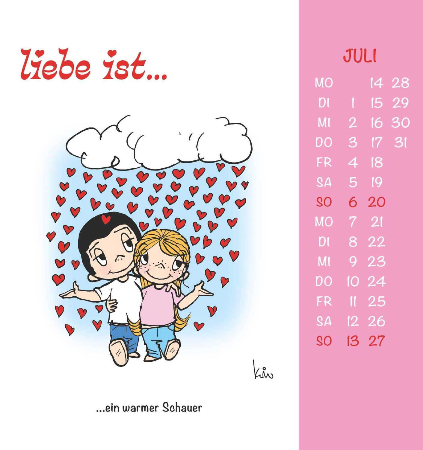 Bild: 4251732340568 | liebe ist... 2025 - Postkarten-Kalender - Kalender-mit-Postkarten -...