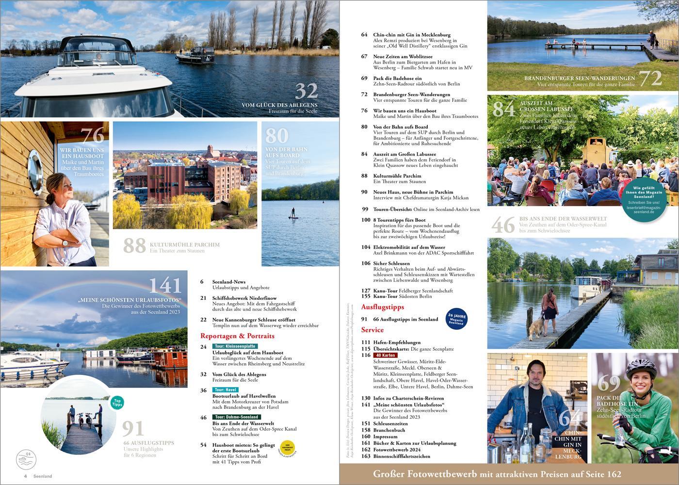 Bild: 9783946148340 | Seenland 2024 | Reisemagazin für Mecklenburg und Brandenburg | Buch