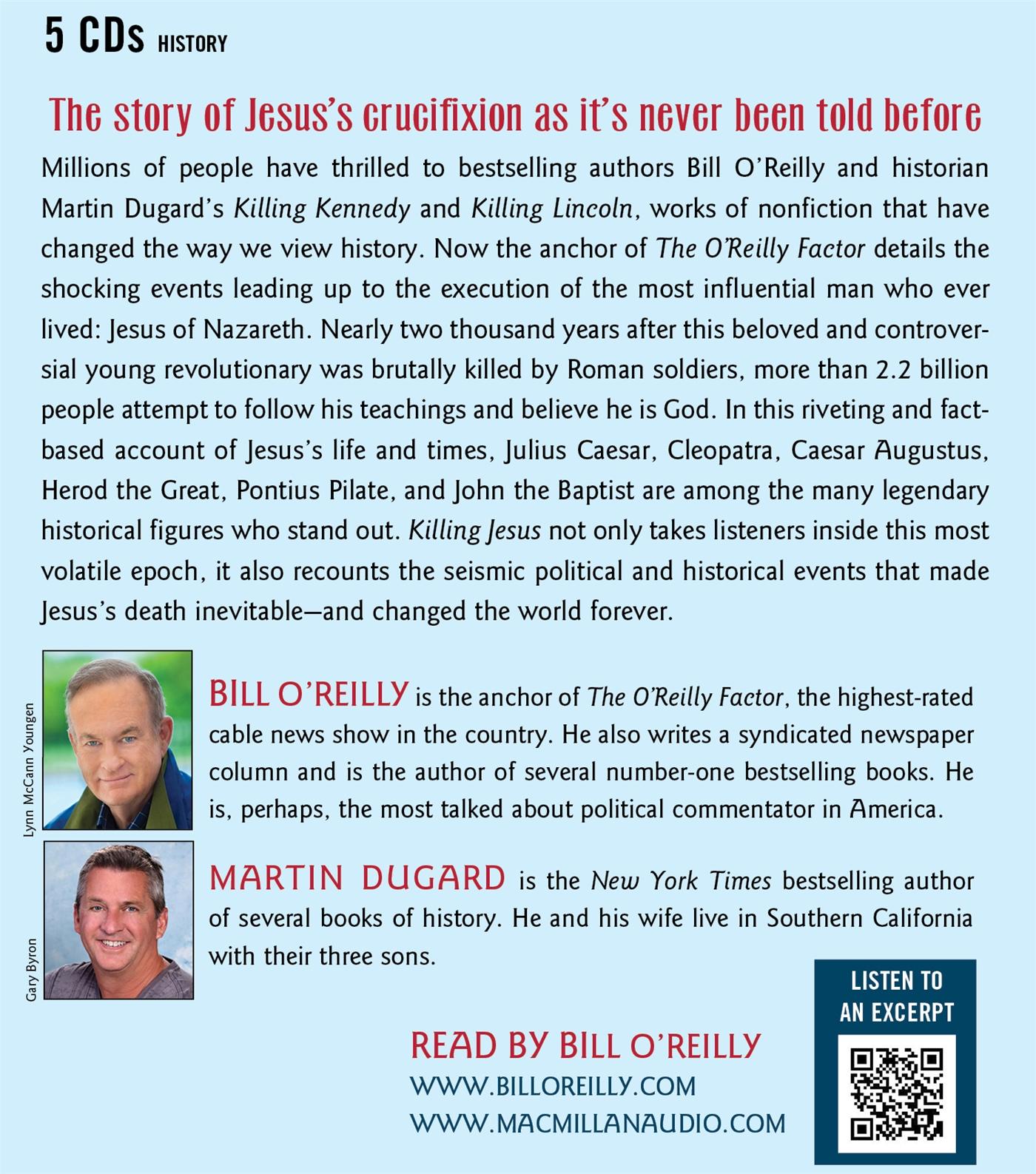 Rückseite: 9781250142207 | Killing Jesus | A History | Bill O'Reilly (u. a.) | Taschenbuch | 2017