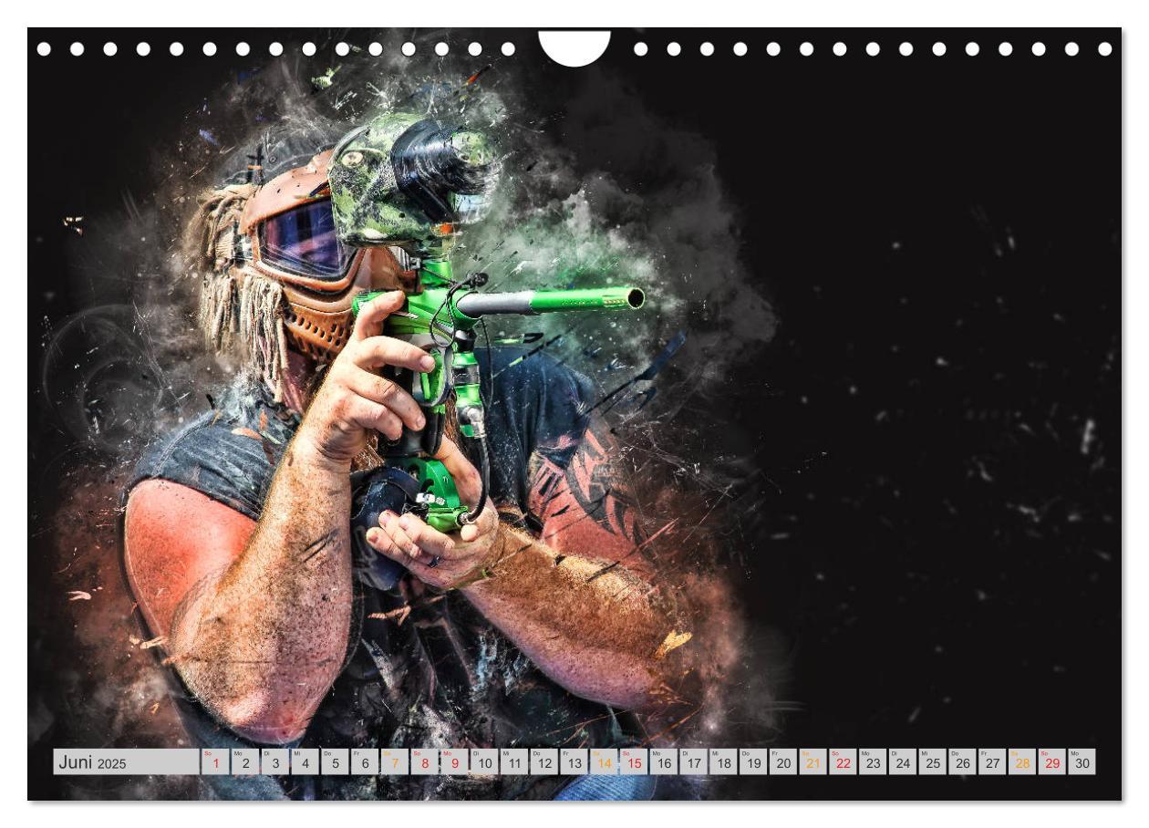 Bild: 9783435387878 | Paintball - extrem cool (Wandkalender 2025 DIN A4 quer), CALVENDO...