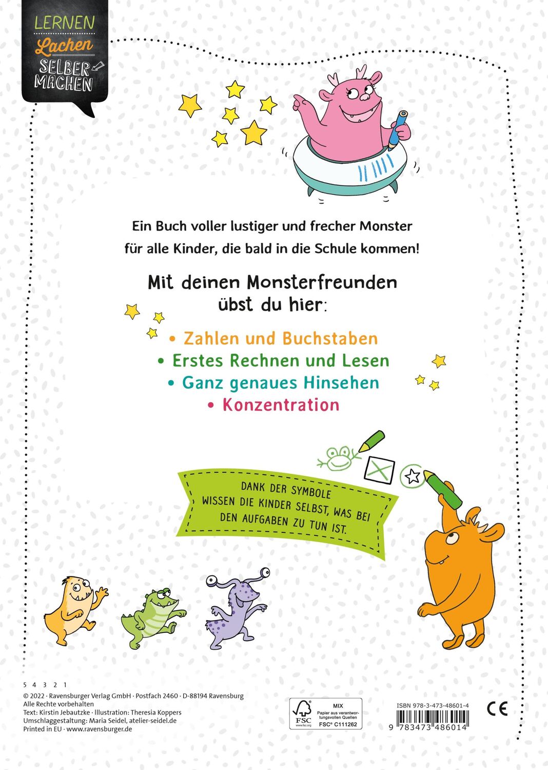 Rückseite: 9783473486014 | Mein großes Buch zum Schulstart | Kirstin Jebautzke | Taschenbuch