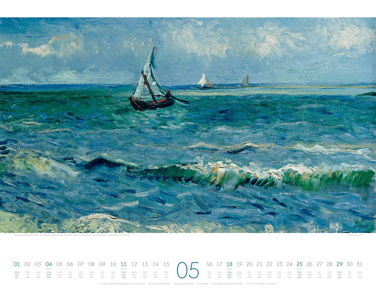 Bild: 9783838425535 | Kunstwerk Meer Kalender 2025 | Ackermann Kunstverlag | Kalender | 2025