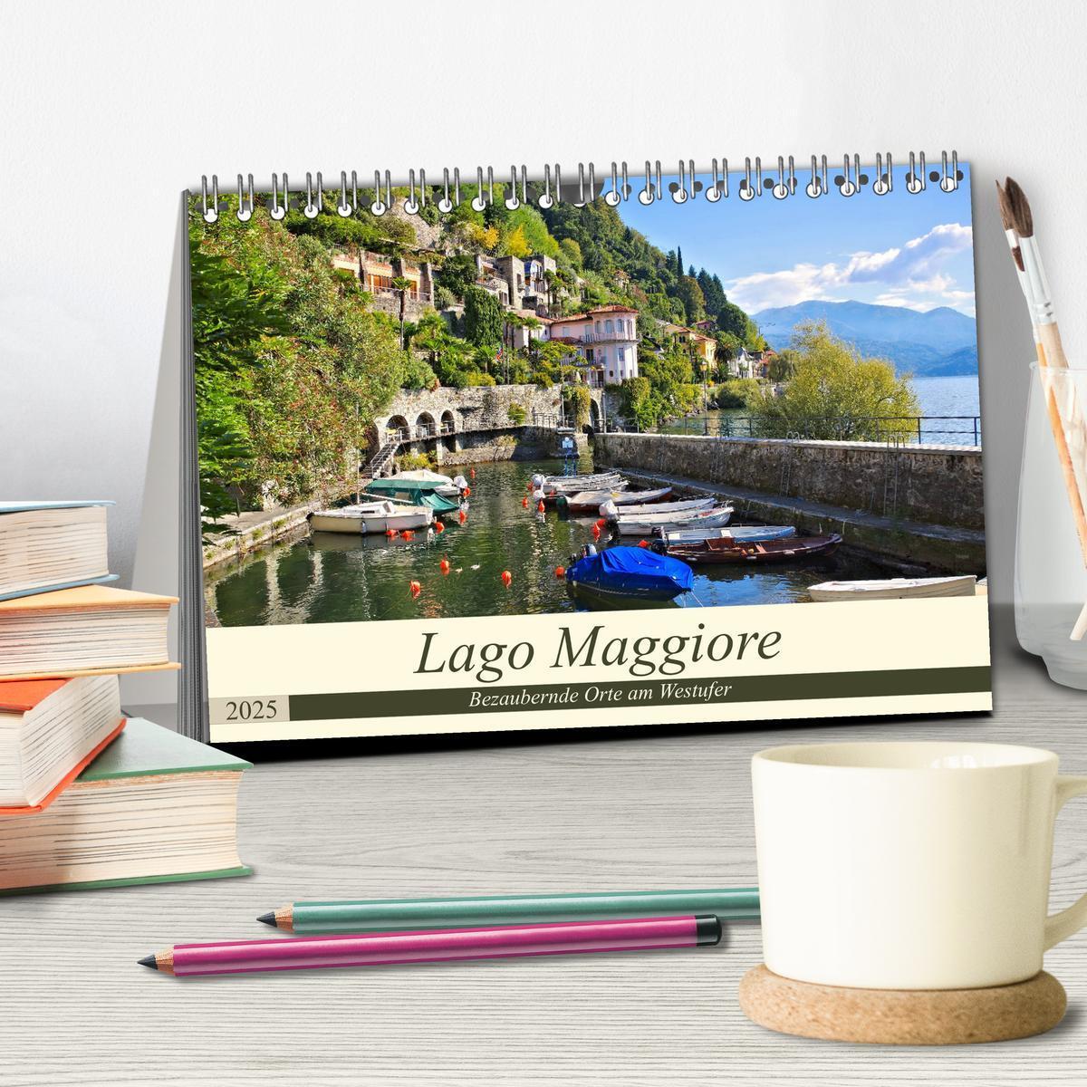 Bild: 9783435326006 | Lago Maggiore - Bezaubernde Orte am Westufer (Tischkalender 2025...