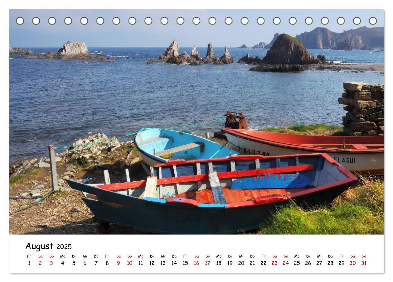 Bild: 9783435383733 | Nordspanien (Tischkalender 2025 DIN A5 quer), CALVENDO Monatskalender