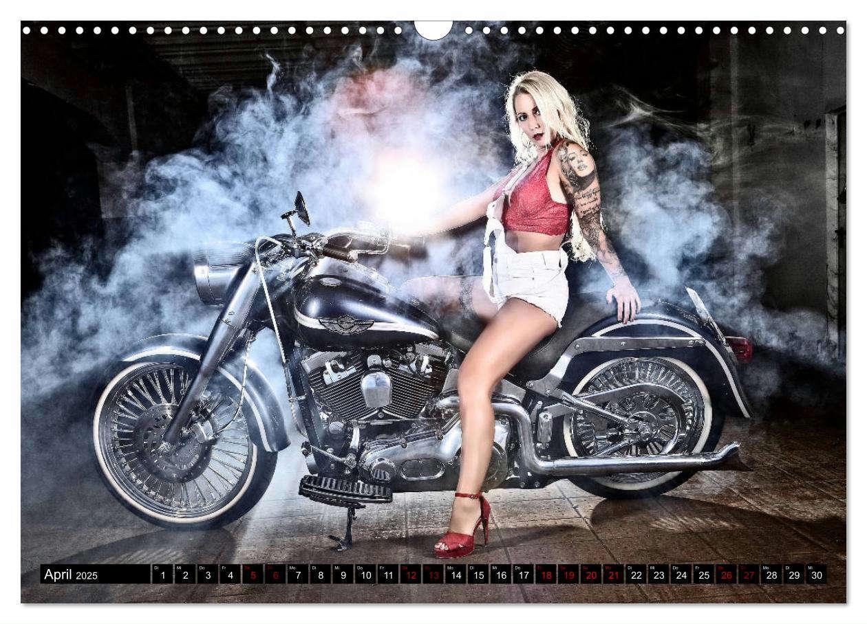 Bild: 9783435115730 | Motorräder und Sexy Girls (Wandkalender 2025 DIN A3 quer), CALVENDO...