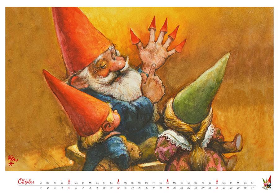 Bild: 9783966648189 | Heinzelmännchen Kalender 2025 | Rien Poortvliet | Kalender | 14 S.