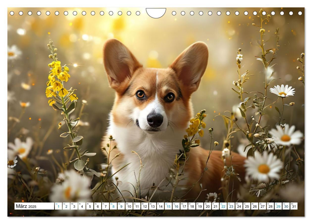 Bild: 9783383776069 | Happy Corgis (Wandkalender 2025 DIN A4 quer), CALVENDO Monatskalender