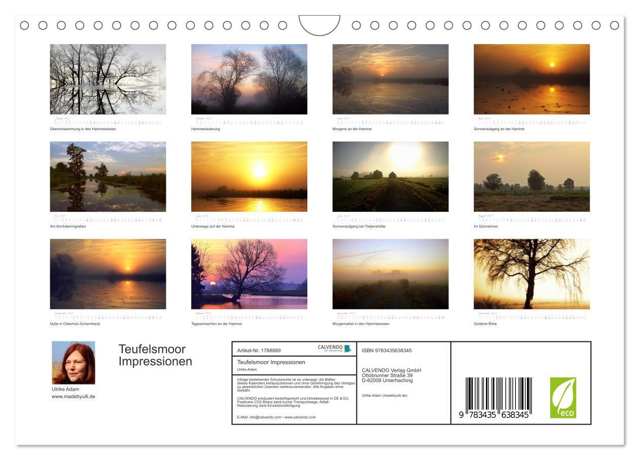 Bild: 9783435638345 | Teufelsmoor Impressionen (Wandkalender 2025 DIN A4 quer), CALVENDO...