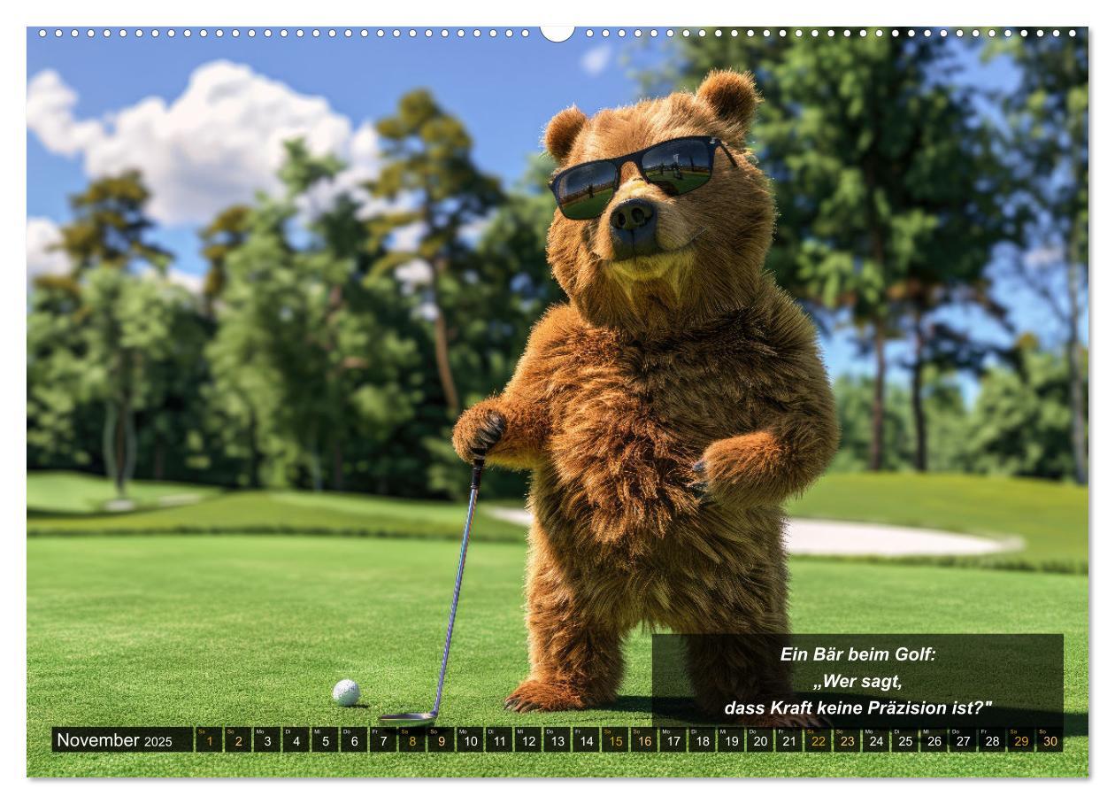 Bild: 9783457155523 | Der tierisch lustige Golfkalender (Wandkalender 2025 DIN A2 quer),...