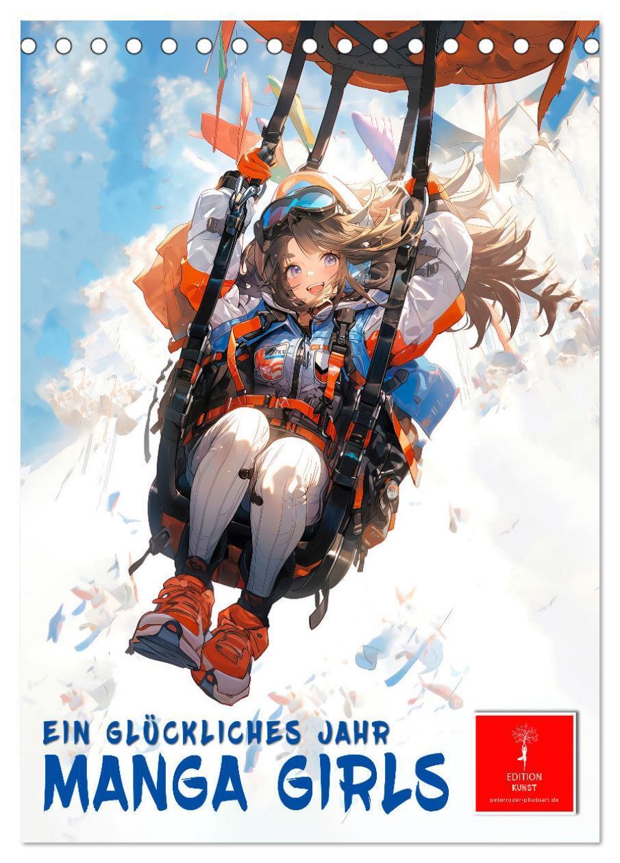 Cover: 9783435844852 | Manga Girls - ein glückliches Jahr (Tischkalender 2025 DIN A5...