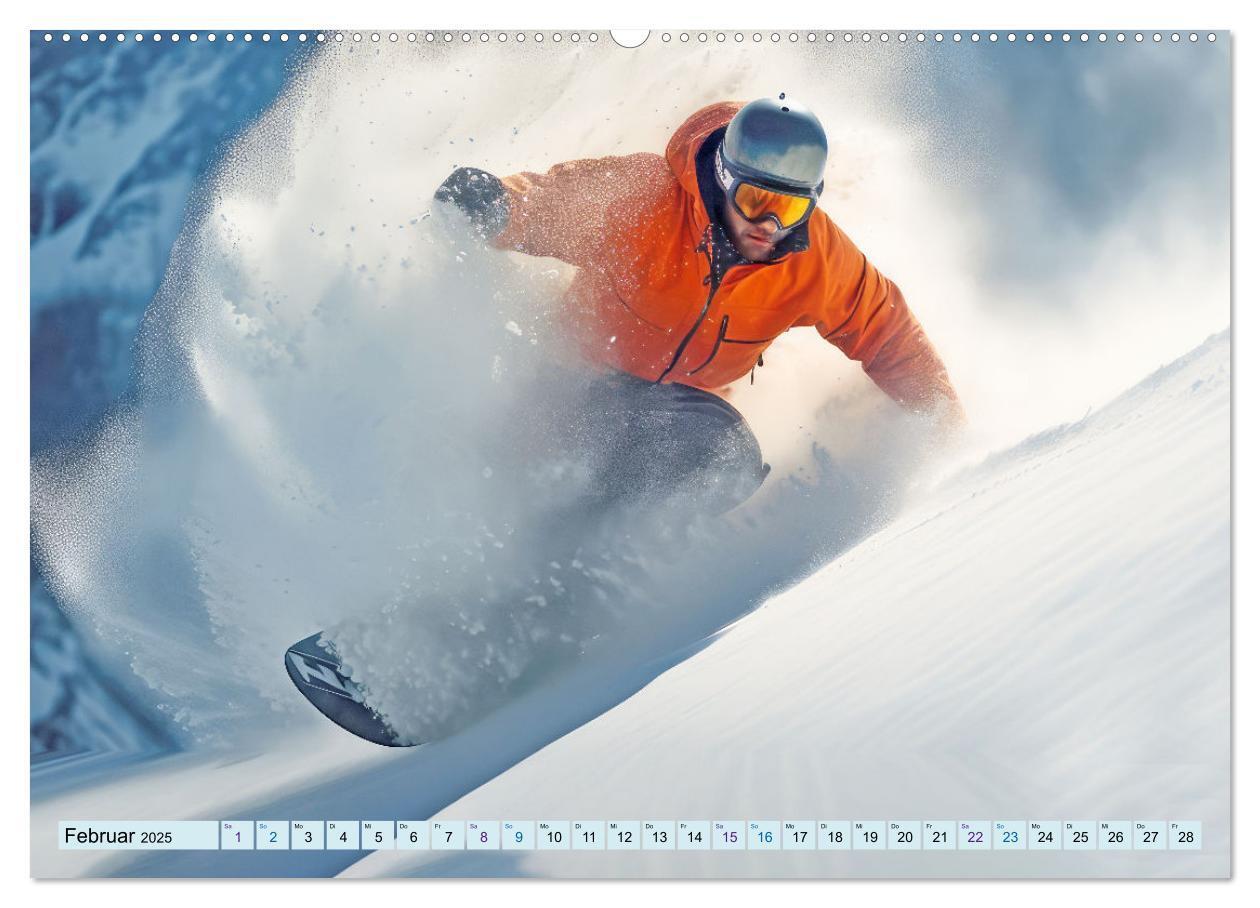 Bild: 9783383772238 | Snowboarder in Aktion (Wandkalender 2025 DIN A2 quer), CALVENDO...