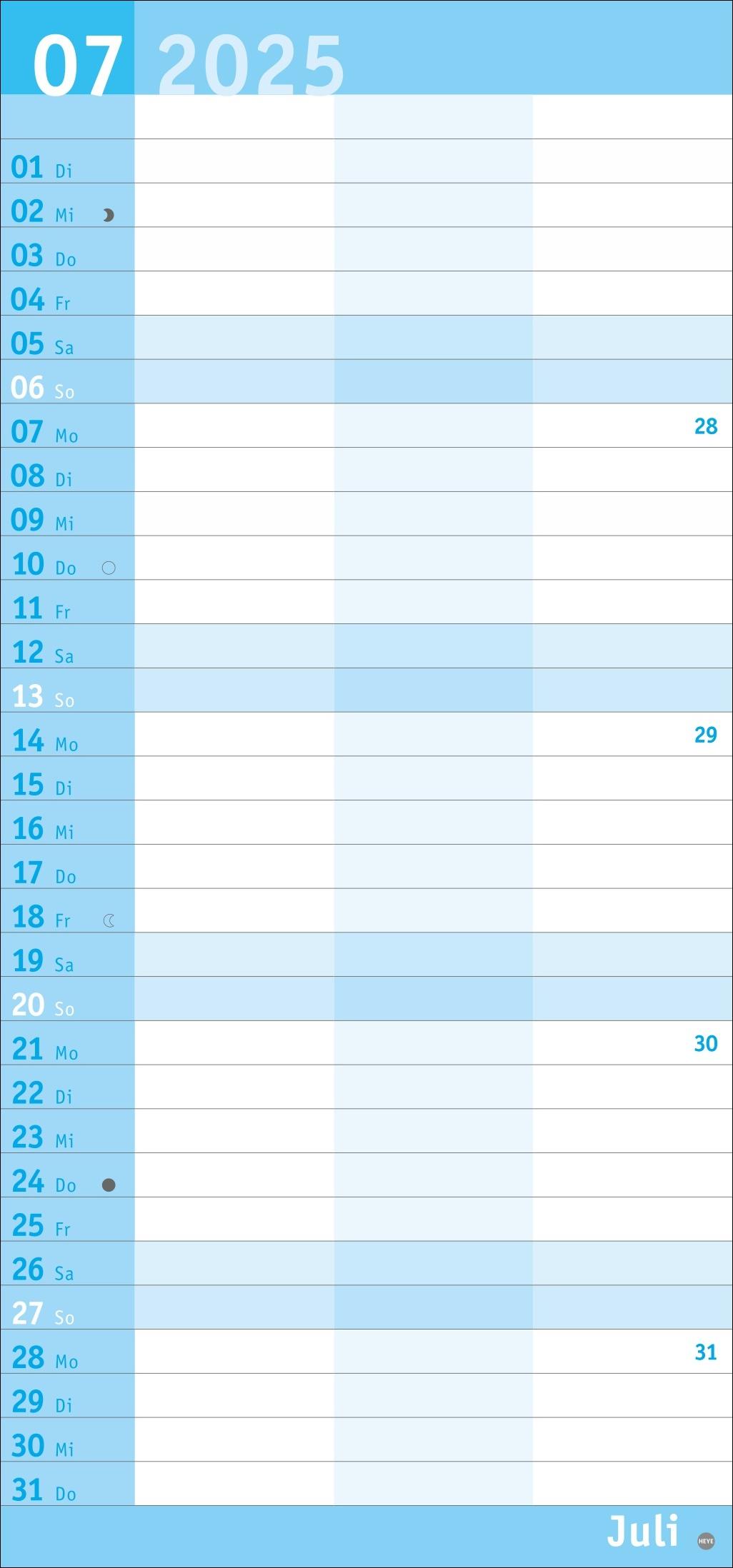 Bild: 9783756405961 | Basic Planer für zwei 2025 | Kalender | Basic Planer Heye | 14 S.