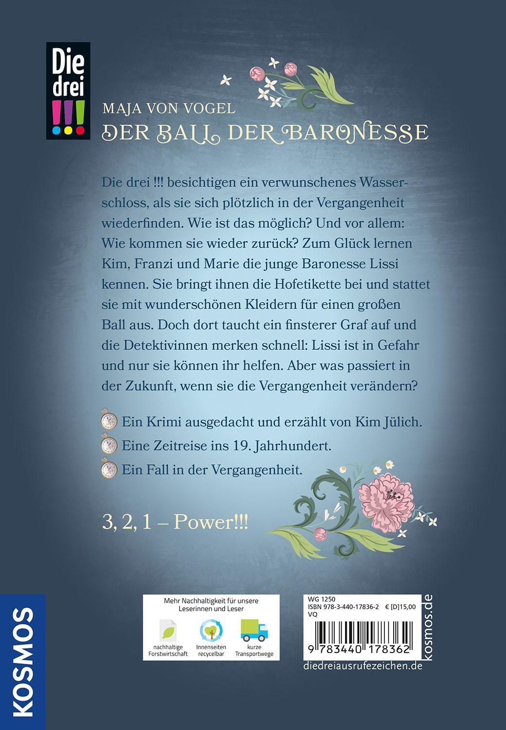 Rückseite: 9783440178362 | Die drei !!!, Der Ball der Baronesse | Maja von Vogel | Buch | 208 S.