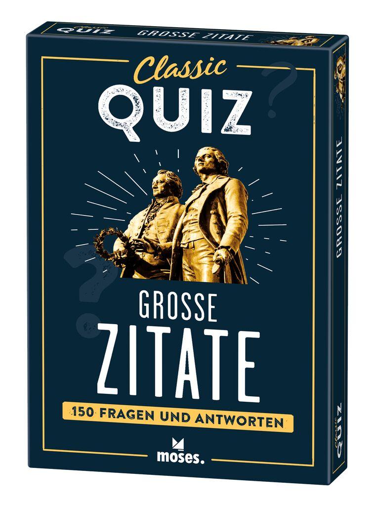 Cover: 9783964552921 | Classic Quiz Große Zitate | 150 Fragen und Antworten | Andrea Köhrsen