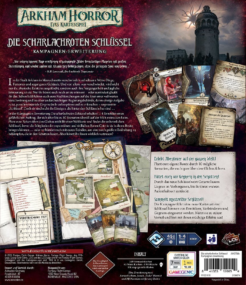 Bild: 841333120054 | Arkham Horror Das Kartenspiel - Die scharlachroten | French (u. a.)