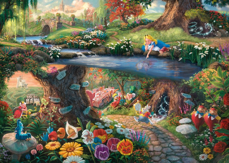 Bild: 4001504596361 | Disney, Alice im Wunderland (Puzzle) | Thomas Kinkade | Spiel | 59636