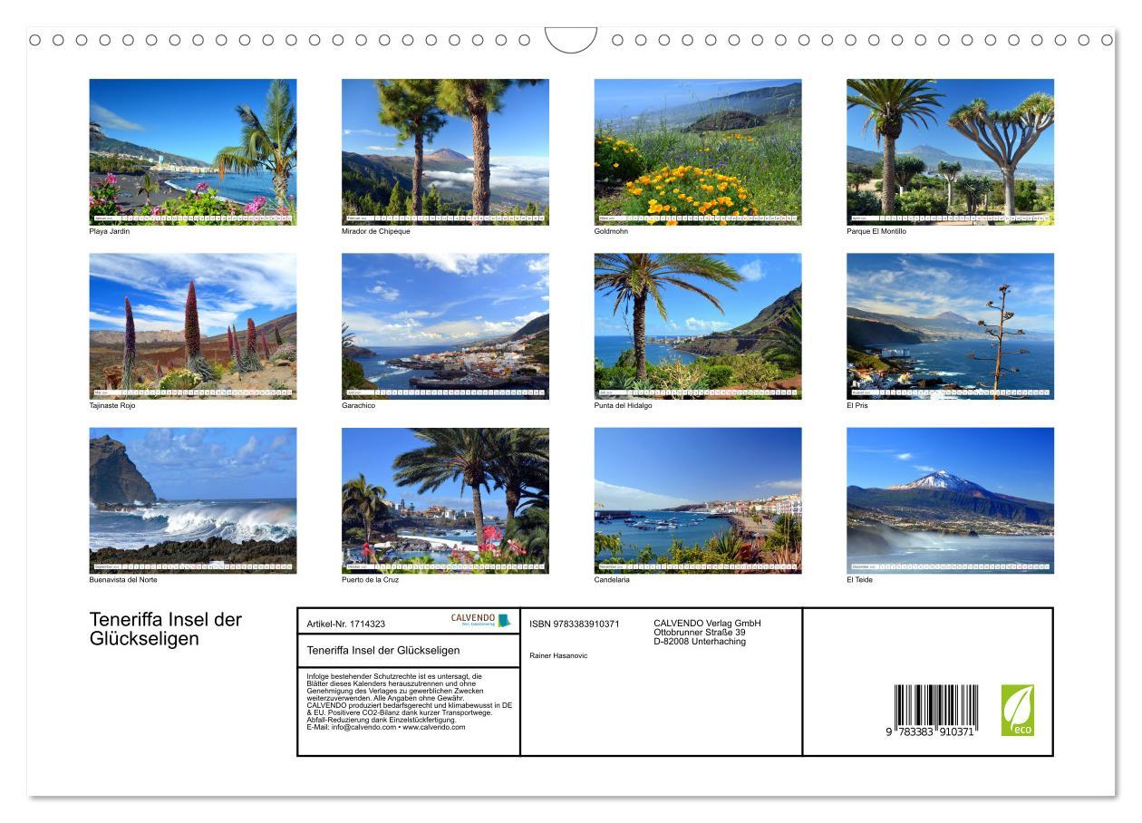 Bild: 9783383910371 | Teneriffa Insel der Glückseligen (Wandkalender 2025 DIN A3 quer),...