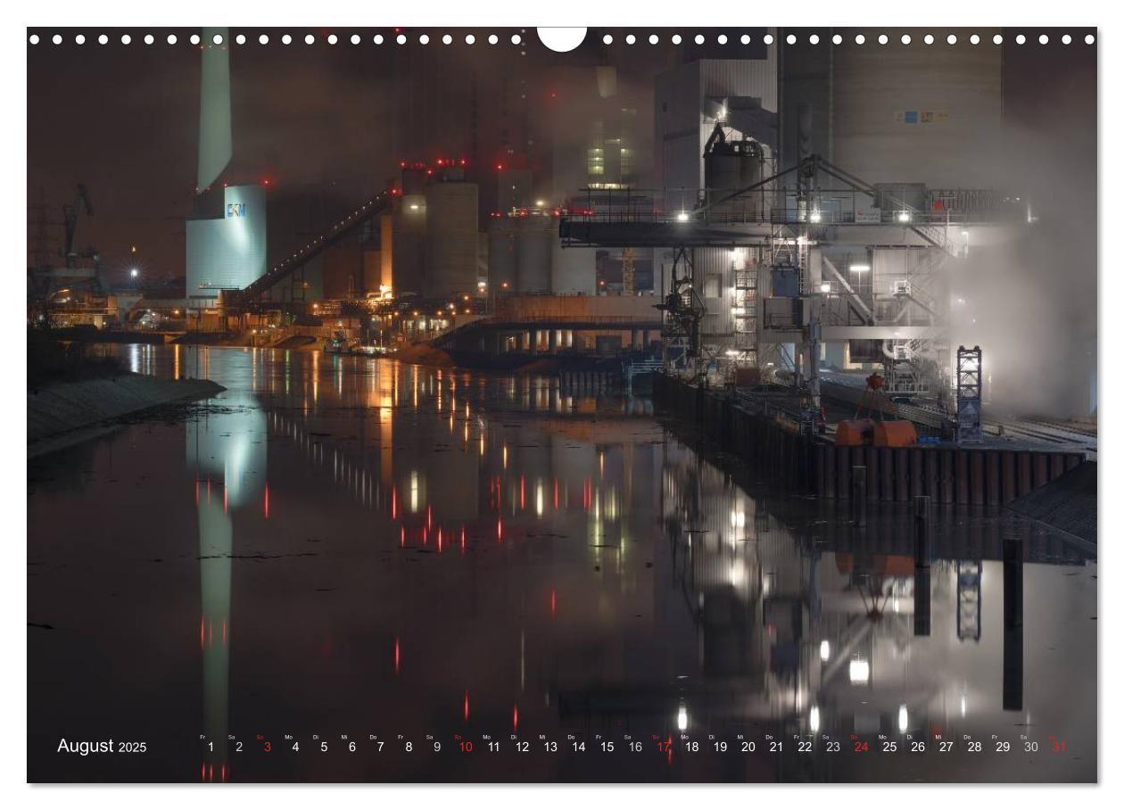 Bild: 9783435597857 | Mannheim 2025 - wenn es Nacht wird im Hafen (Wandkalender 2025 DIN...