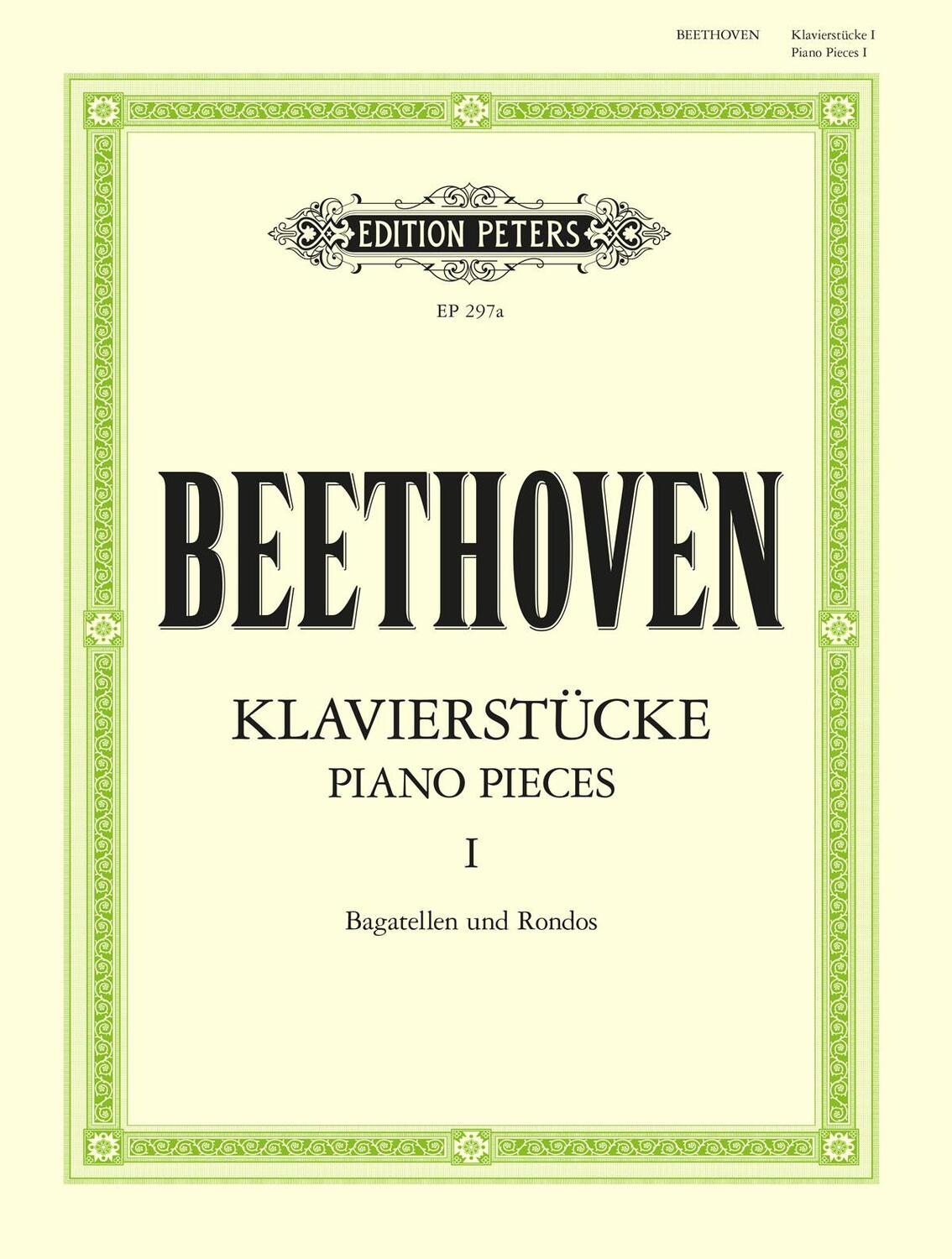 Cover: 9790014003883 | Piano Pieces | Bagatelles and Rondos | Ludwig van Beethoven | Buch