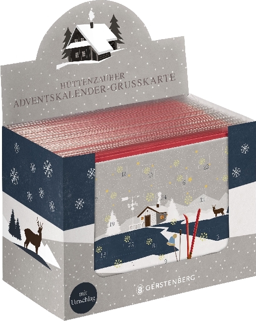 Cover: 4250915931401 | Hüttenzauber Adventskalender-Grußkarten | Aufsteller - gefüllt | 2017