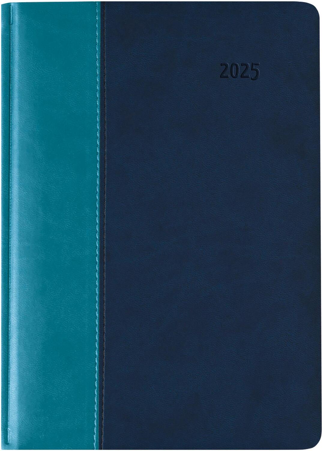 Cover: 4006928026623 | Buchkalender Premium Water türkis-blau 2025 - Büro-Kalender A5 -...