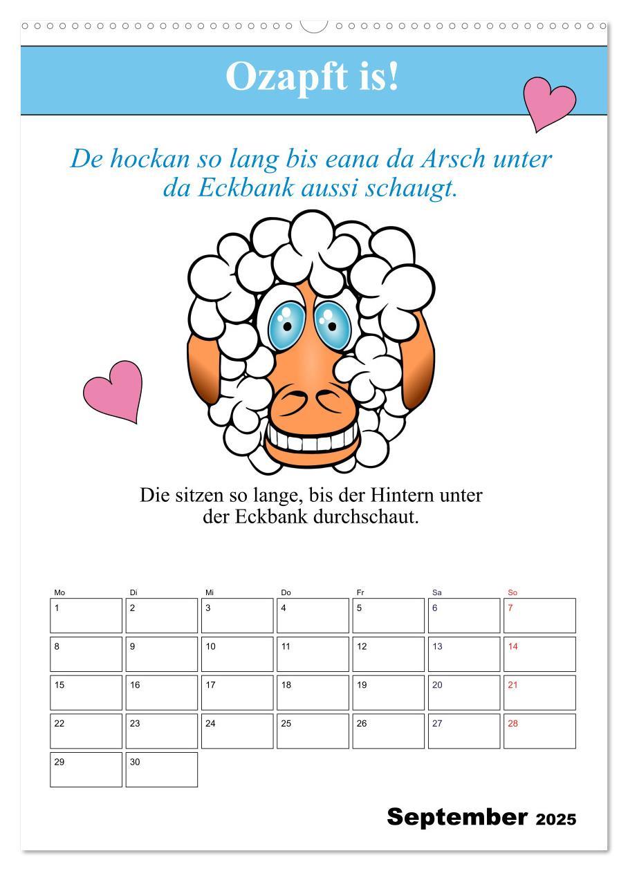 Bild: 9783457038918 | So a Schmarrn! Bairische Mundart (Wandkalender 2025 DIN A2 hoch),...