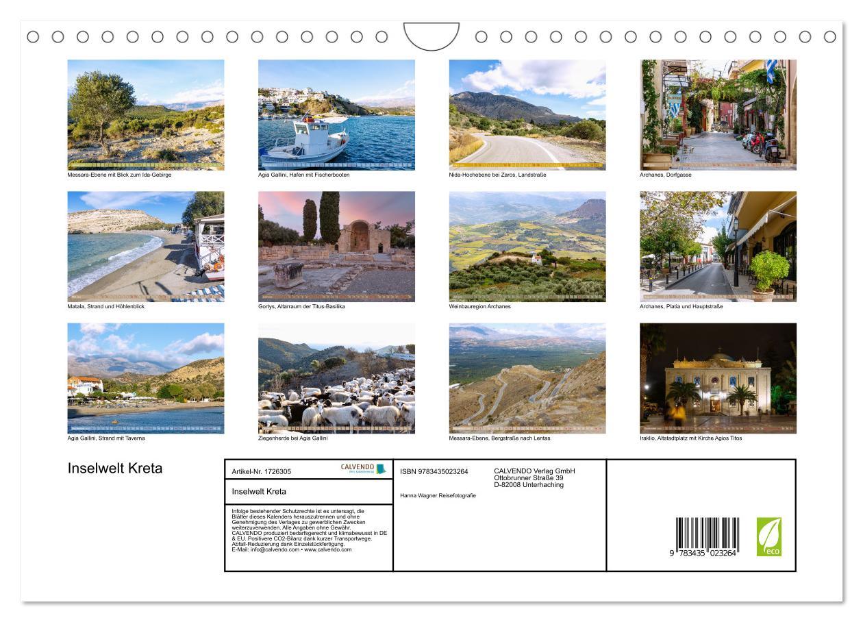 Bild: 9783435023264 | Inselwelt Kreta (Wandkalender 2025 DIN A4 quer), CALVENDO...