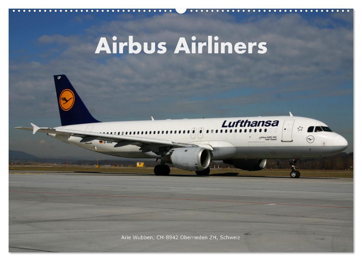 Cover: 9783435073559 | Airbus Airliners (Wandkalender 2025 DIN A2 quer), CALVENDO...