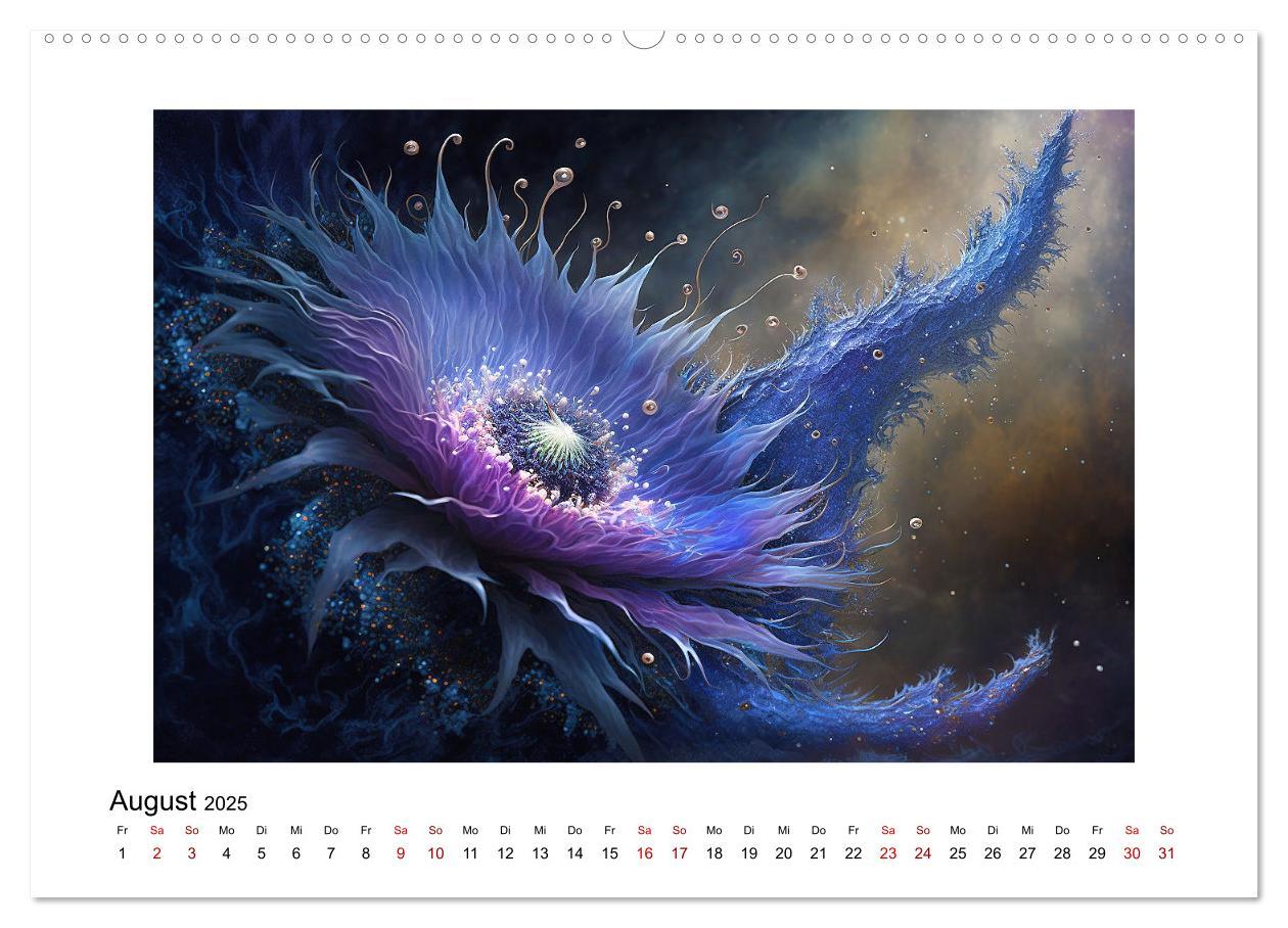 Bild: 9783383873508 | Kosmische Blüten (hochwertiger Premium Wandkalender 2025 DIN A2...