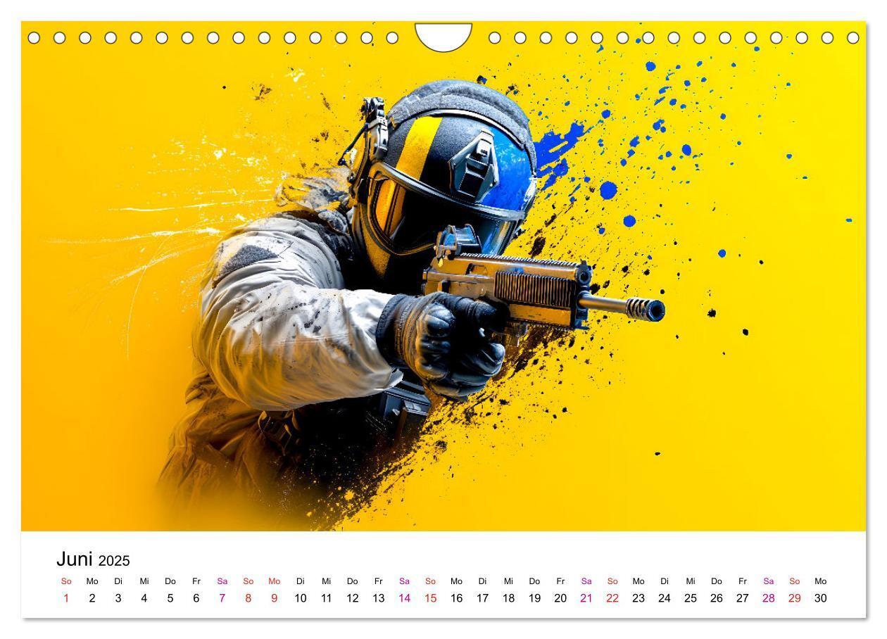 Bild: 9783457204573 | Paintball cool (Wandkalender 2025 DIN A4 quer), CALVENDO...