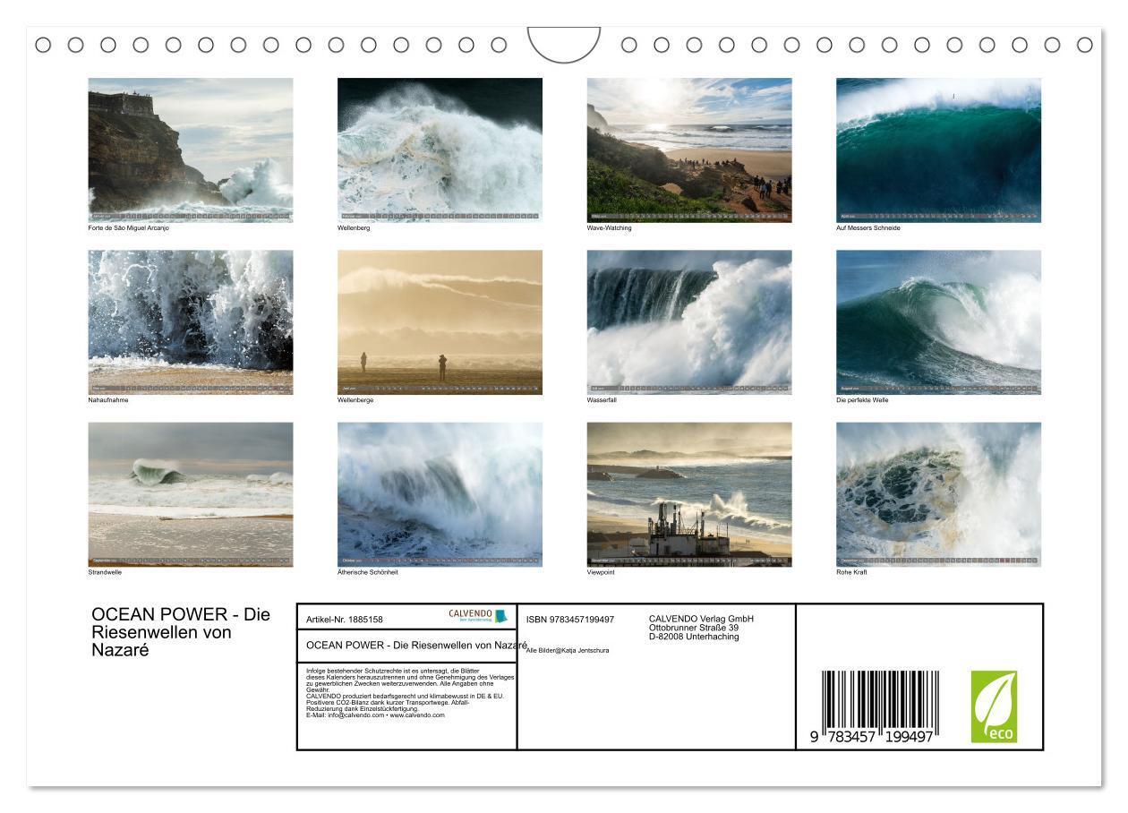 Bild: 9783457199497 | OCEAN POWER - Die Riesenwellen von Nazaré (Wandkalender 2025 DIN A4...