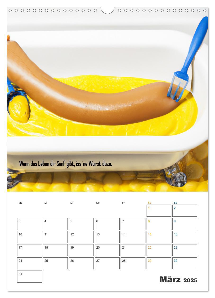 Bild: 9783435885343 | Ist mir Wurst Kalender (Wandkalender 2025 DIN A3 hoch), CALVENDO...