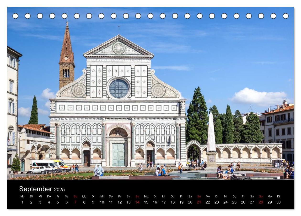 Bild: 9783435721191 | Florenz (Tischkalender 2025 DIN A5 quer), CALVENDO Monatskalender