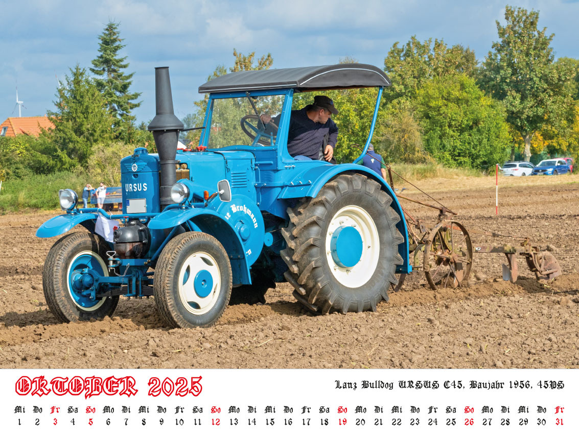 Bild: 9783948794712 | Faszination Schlepper Kalender 2025 | alte Schlepper im Einsatz | 2025