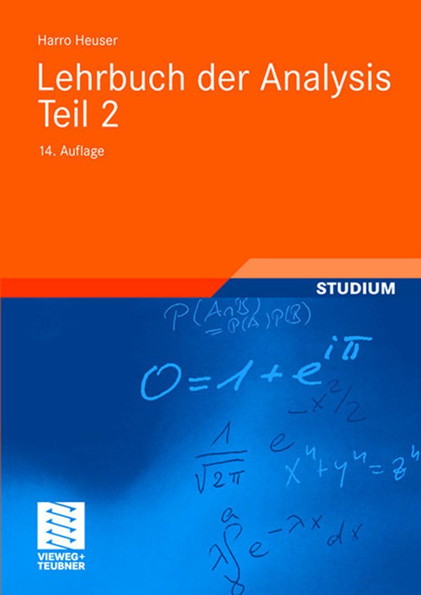 Cover: 9783835102088 | Lehrbuch der Analysis. Teil 2 | Harro Heuser | Taschenbuch | 737 S.