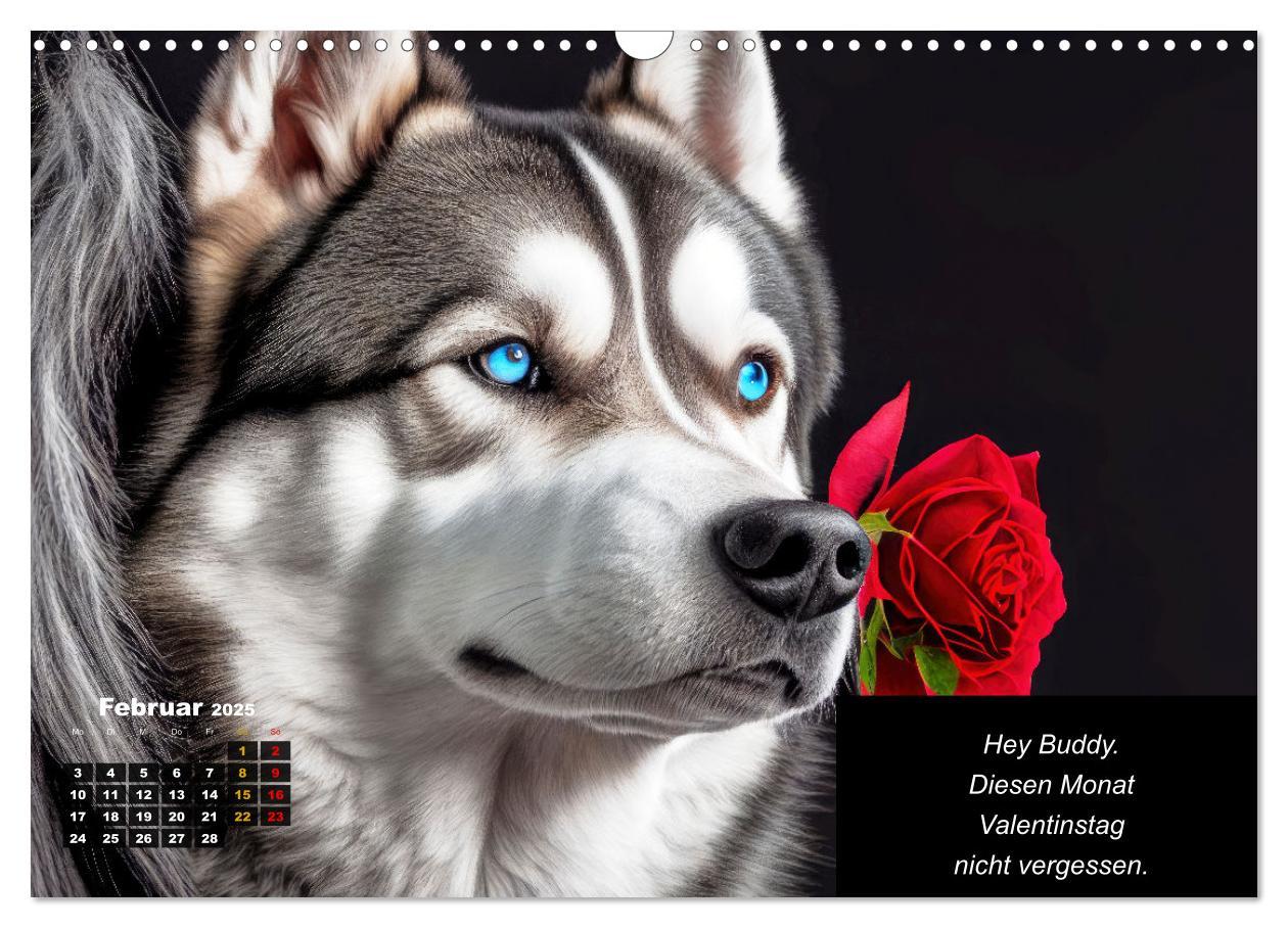 Bild: 9783435647200 | Der tierisch lustige Husky Kalender (Wandkalender 2025 DIN A3...