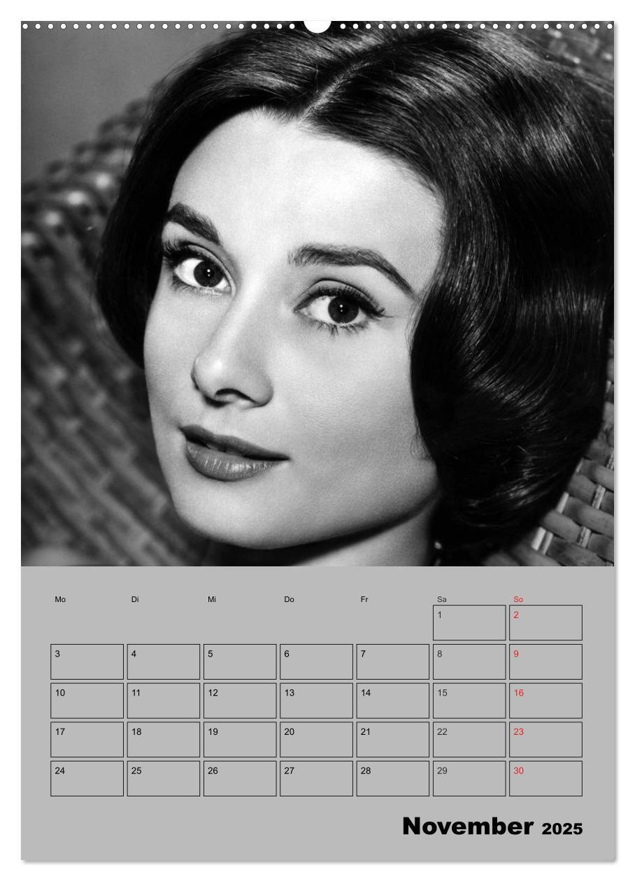 Bild: 9783457007112 | Hollywood-Diva. Audrey Hepburn (hochwertiger Premium Wandkalender...