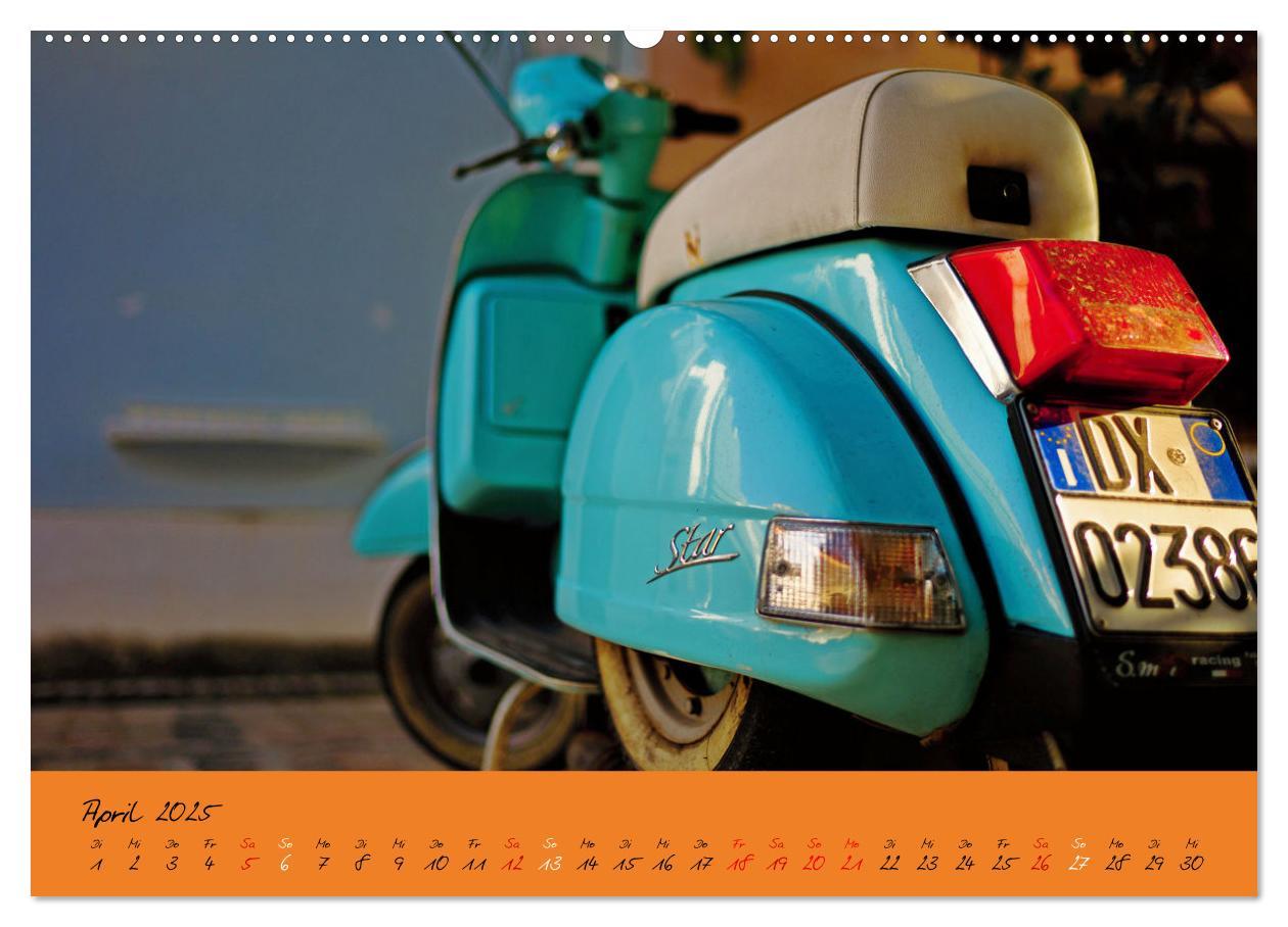 Bild: 9783383976964 | Vespa Liebe (Wandkalender 2025 DIN A2 quer), CALVENDO Monatskalender