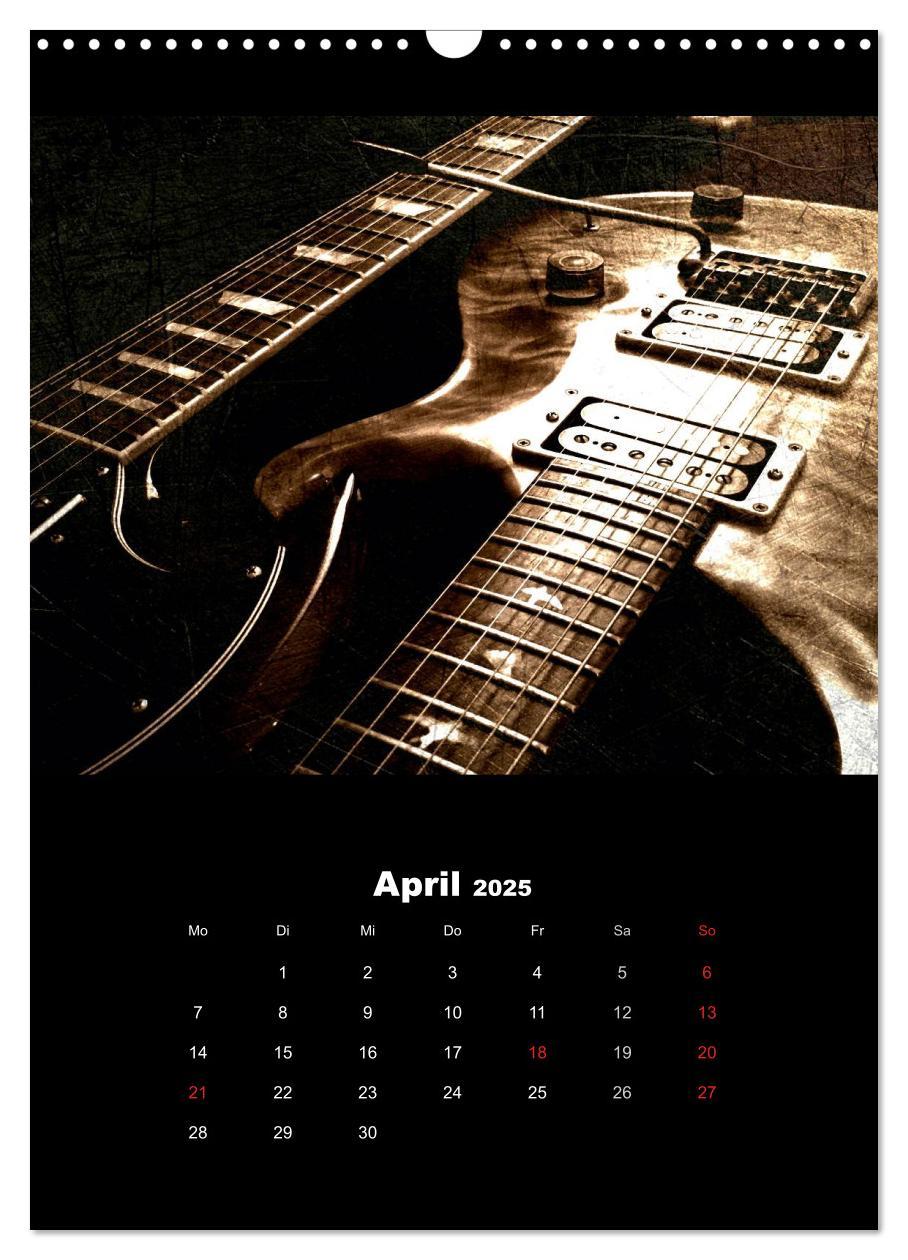 Bild: 9783457015957 | Vintage Gitarren (Wandkalender 2025 DIN A3 hoch), CALVENDO...