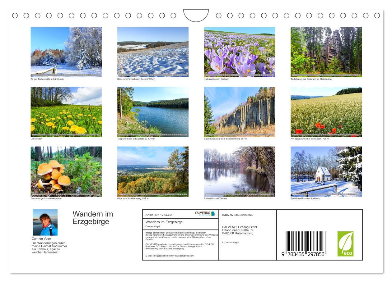 Bild: 9783435297856 | Wandern im Erzgebirge (Wandkalender 2025 DIN A4 quer), CALVENDO...